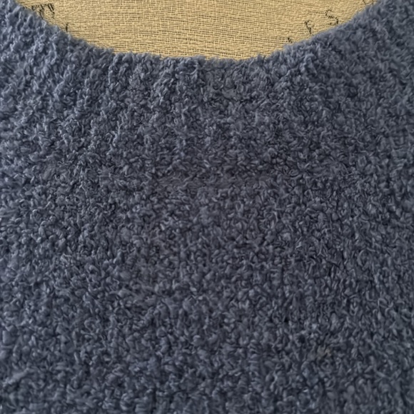 Double Zero Blue Chenille Sweater Crew Neck NWOT - Picture 2 of 7